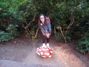 Hanging out on mushrooms at Efteling Park in Kaatsheuvel, Netherlands.